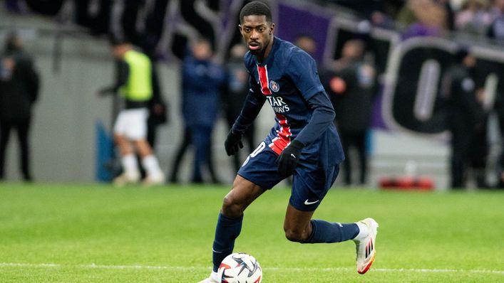 Ousmane Dembele struck twice for PSG during last week's first leg