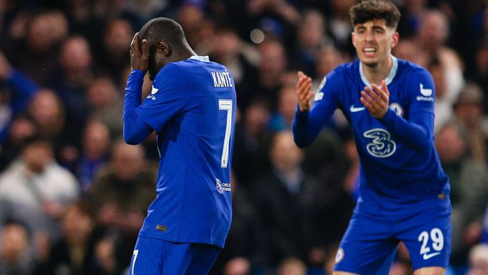 N'Golo Kante missed a great chance in the game's early stages