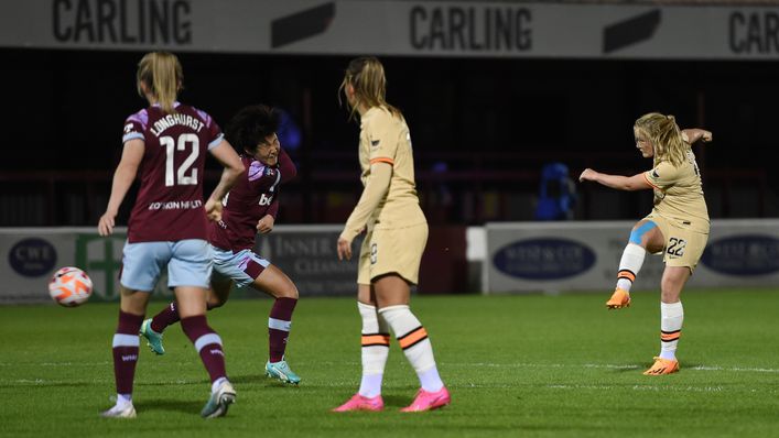 Erin Cuthbert scored in Chelsea's 4-0 win at West Ham on Wednesday