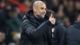 Pep Guardiola could lead Manchester City to another Premier League title on Sunday