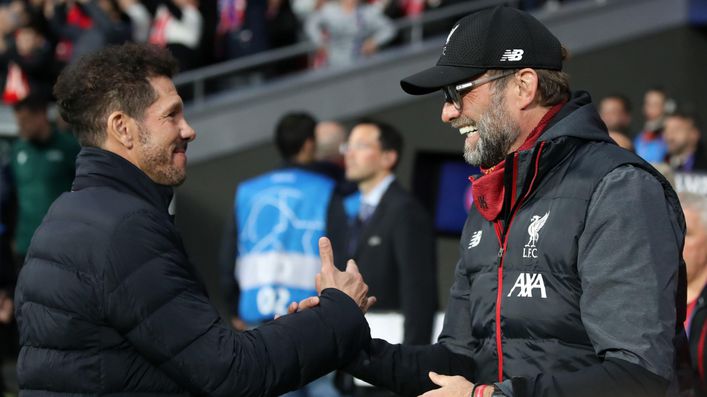 Jurgen Klopp and Diego Simeone meet again as Liverpool travel to Atletico Madrid