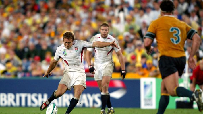 Jonny Wilkinson kicked England to Rugby World Cup glory with a drop goal in 2003