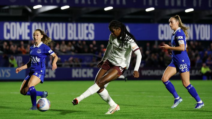 A goal against Everton in the Continental Cup opened Khadija Shaw's account for 2023-24