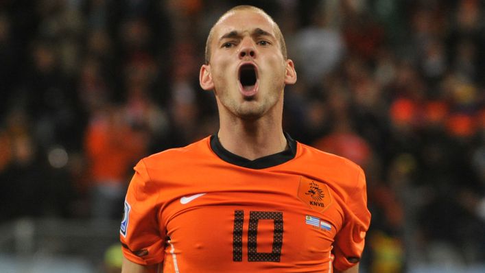 Wesley Sneijder is the Netherlands' most-capped player