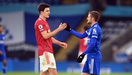 Harry Maguire and Jamie Vardy will be reunited when Manchester United face Leicester today
