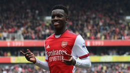 Arsenal striker Eddie Nketiah is said to be weighing up his options this summer