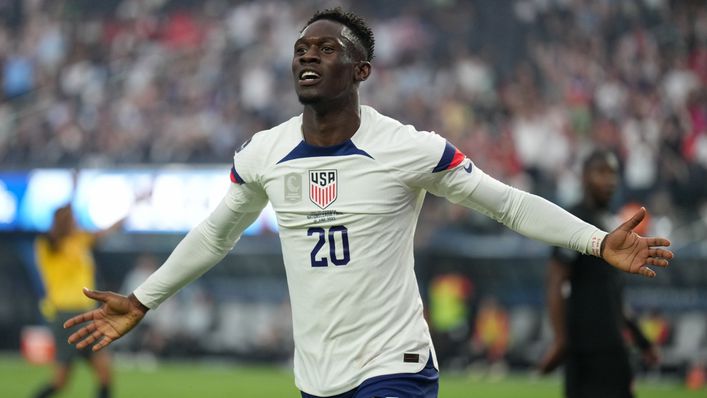 Folarin Balogun scored his first USA goal in the CONCACAF Nations League final