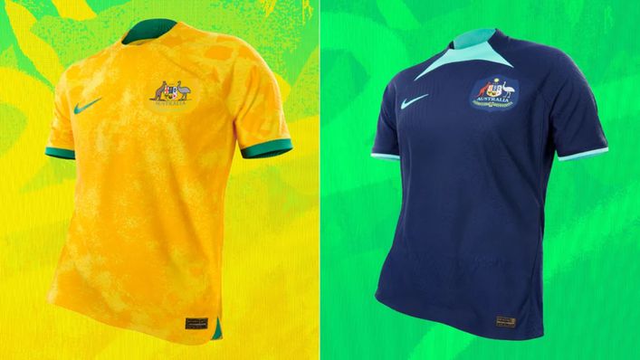 Australia will wear a yellow home kit and blue away kit in Qatar