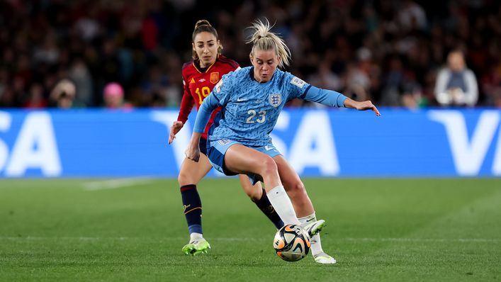 Alessia Russo featured in England's World Cup final defeat to Spain