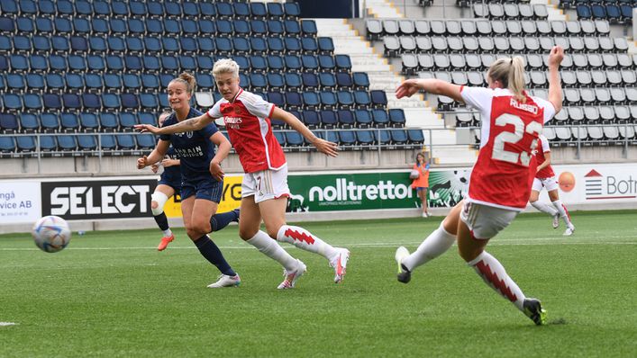 Alessia Russo netted a brace against Paris FC before Arsenal lost on penalties