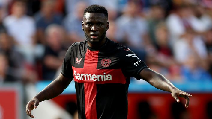 Victor Boniface has notched nine goals in 10 games for Bayer Leverkusen this season