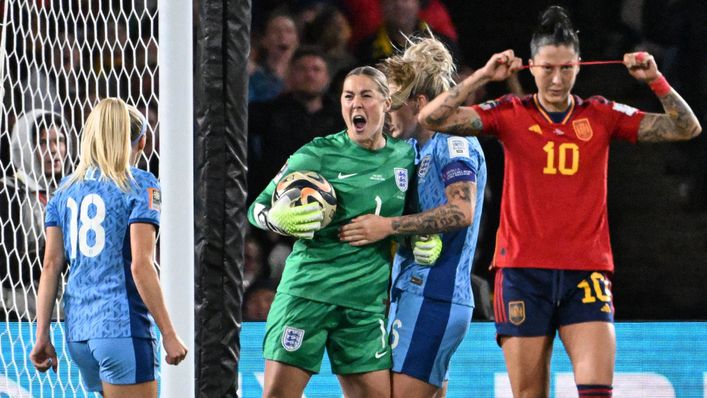 Mary Earps brillianty denied Jenni Hermoso from the penalty spot in the World Cup final