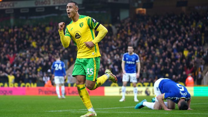 Adam Idah scored his first Premier League goal against Everton