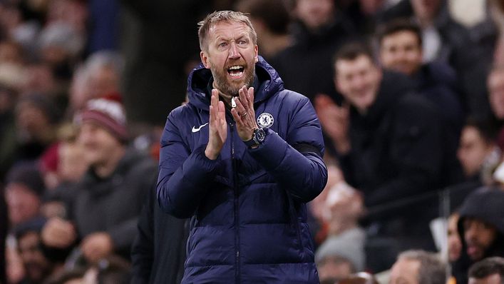 Graham Potter is under intense pressure at struggling Chelsea