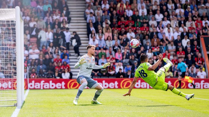 Casemiro's acrobatic finish edged Manchester United to victory at Bournemouth