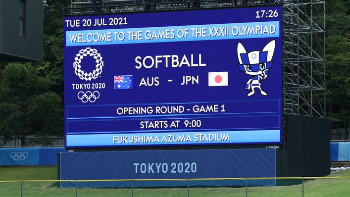 The first event at Tokyo 2020 is the women's softball, two days ahead of the opening ceremony