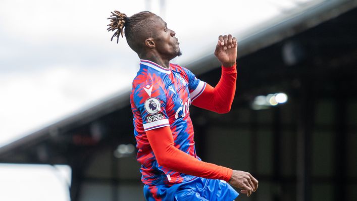 Wilfried Zaha scored twice for Crystal Palace in their victory over Aston Villa