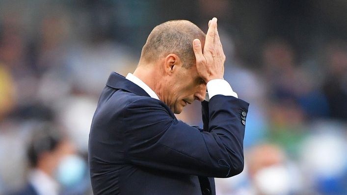 Juventus boss Max Allegri is under pressure after a winless start in Serie A