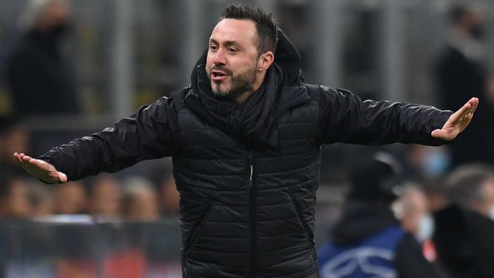 Roberto De Zerbi instructs his players to win the ball back quickly