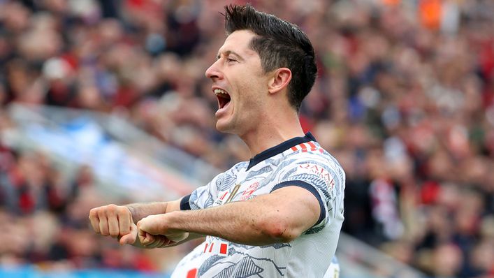 Robert Lewandowski netted a brace for Bayern Munich last time out