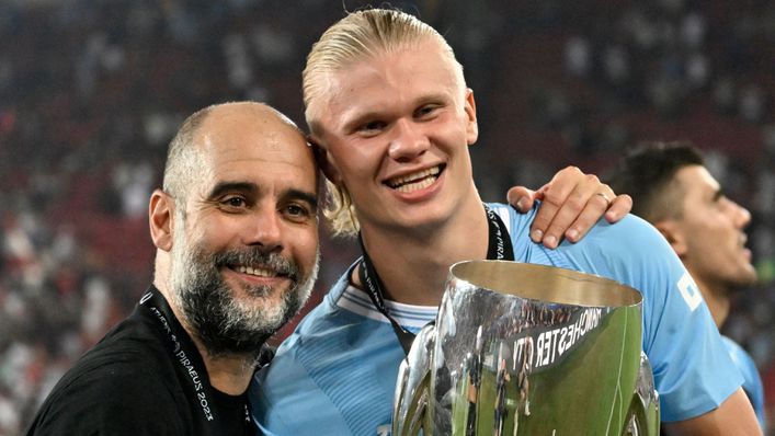 Pep Guardiola was asked about Erling Haaland's Ballon d'Or chances