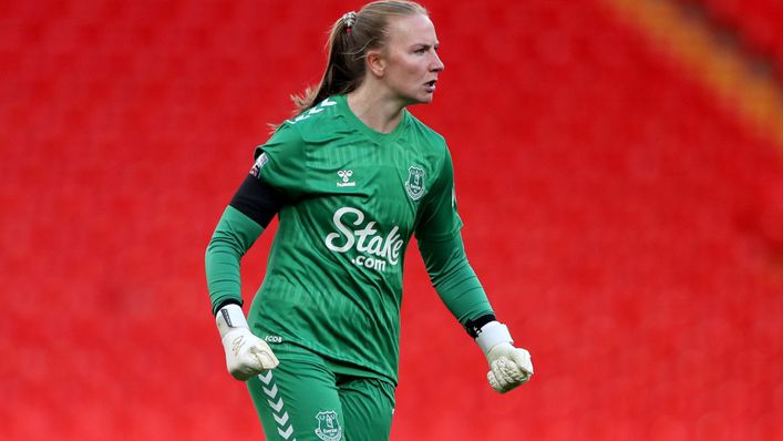 Courtney Brosnan kept a clean sheet as Everton stunned Liverpool at Anfield last weekend