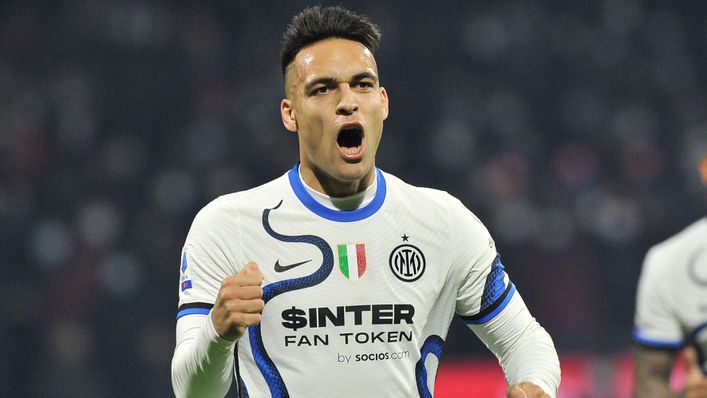 Only three players have scored more times in Serie A this season than Inter Milan’s 11-goal marksman Lautaro Martinez