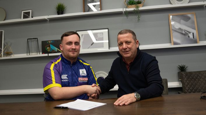 Luke Littler has signed a commercial partnership with Target Darts
