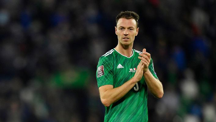 Defender Jonny Evans has won 100 caps for Northern Ireland