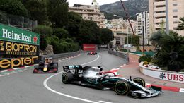 Lewis Hamilton on his way to winning the 2019 Monaco Grand Prix