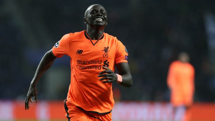 Sadio Mane netted  the first and only hat-trick of his Liverpool career against Porto in the Champions League in 2018