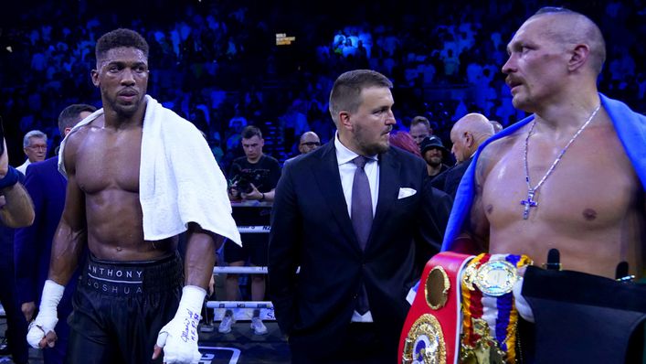 Anthony Joshua boiled over after Oleksandr Usyk retained his world heavyweight titles