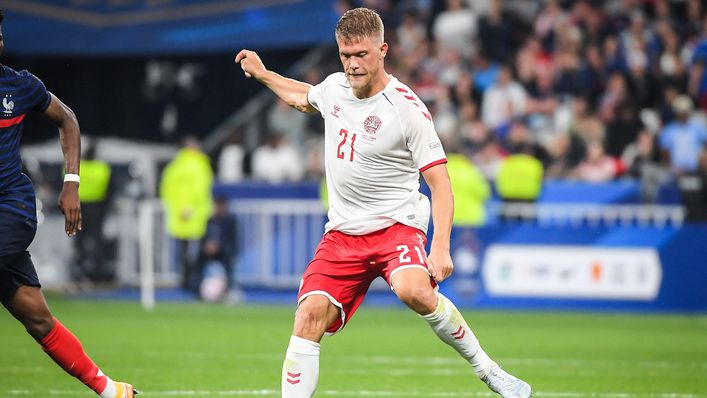 Copenhagen forward Andreas Cornelius will hope to add to his nine international goals at the World Cup