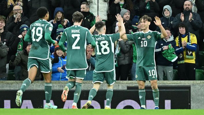 Northern Ireland beat Denmark 2-0 in their final Euro 2024 qualifier
