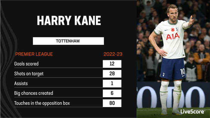 Harry Kane has already scored 12 goals in the Premier League this season