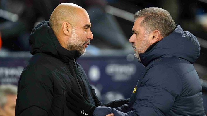 Pep Guardiola and Ange Postecoglou will lock horns in the FA Cup fourth round