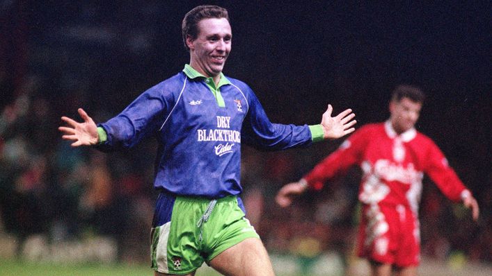 Brian Tinnion was Bristol City's hero at Anfield in 1994