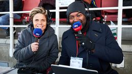 Sue Smith is a familiar face on Sky's WSL coverage alongside Seb Hutchinson