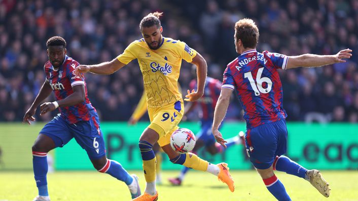 Dominic Calvert-Lewin made his first start for Everton since February