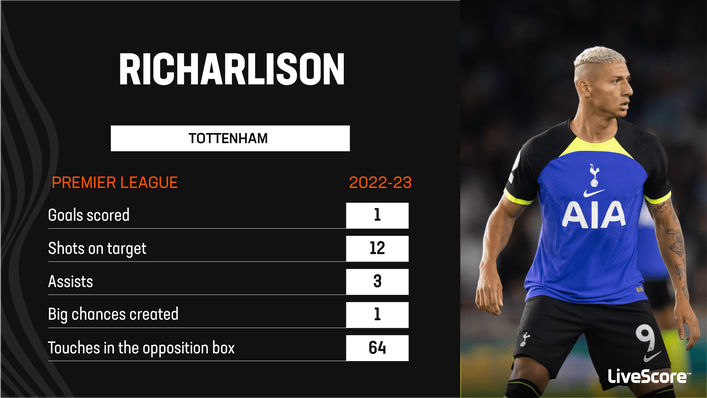 Summer signing Richarlison is taking a while to settle at Tottenham