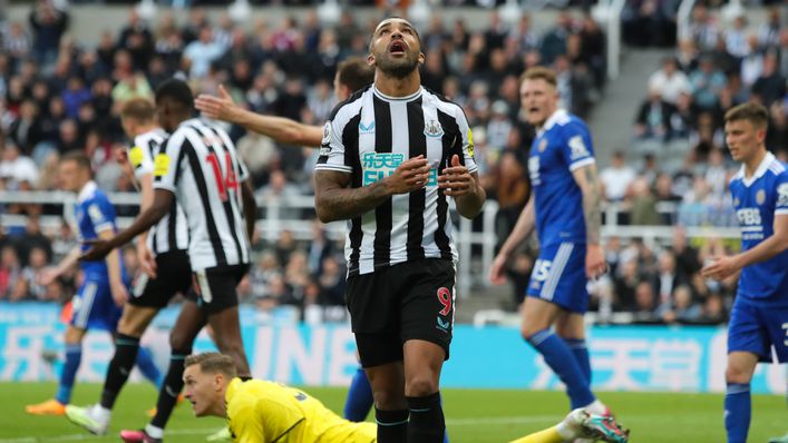 Callum Wilson saw his shot denied by the woodwork