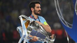 Ilkay Gundogan lifted the Champions League trophy in his final match for Manchester City