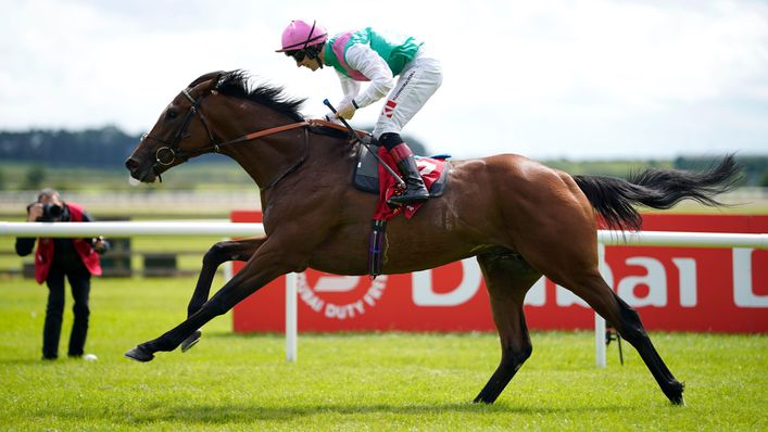 Westover won the Irish Derby by seven lengths