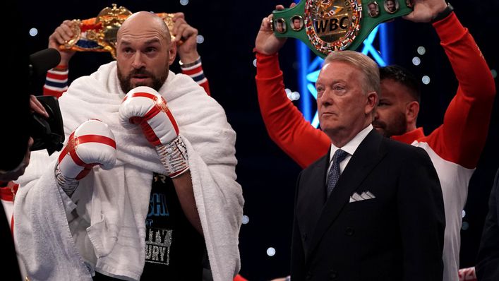 Frank Warren expects Tyson Fury to return to the ring against Oleksandr Usyk