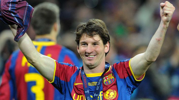 Lionel Messi inspired Barcelona to victory over Manchester United at Wembley in 2011