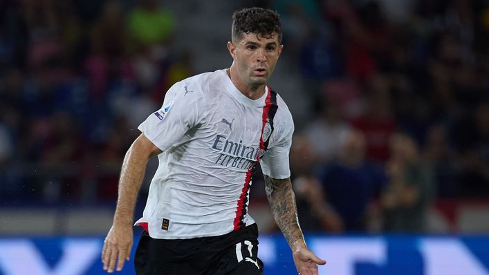 Christian Pulisic scored on his AC Milan debut at Bologna