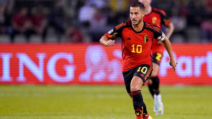 Eden Hazard is expected to lead the line for Belgium in the absence of Romelu Lukaku