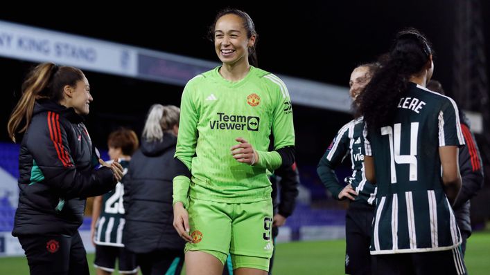 Phallon Tullis-Joyce pulled off a superb save to ensure Manchester United won the match