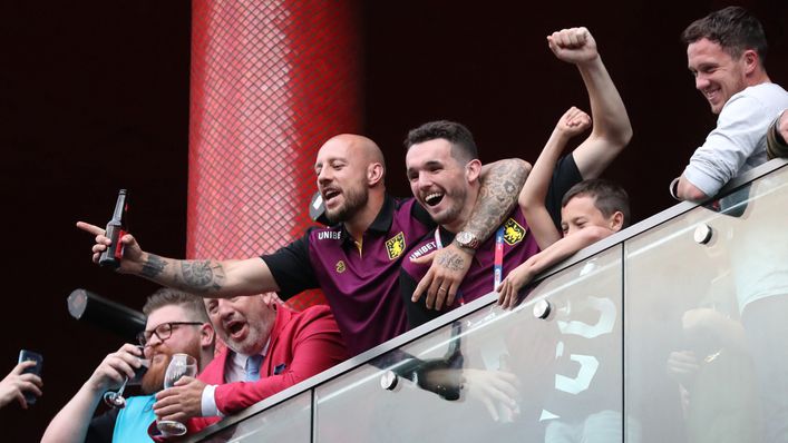 Alan Hutton and John McGinn won promotion together with Aston Villa in 2019