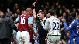 Zat Knight saw red on Boxing Day as Aston Villa snatched a draw at Chelsea